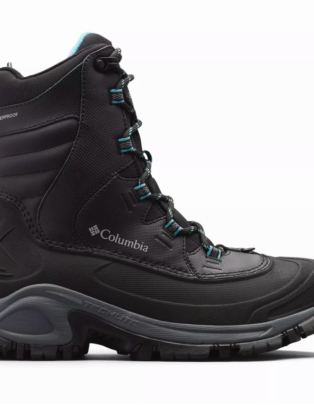 Columbia Women's Black Winter Boot with Teal Accents